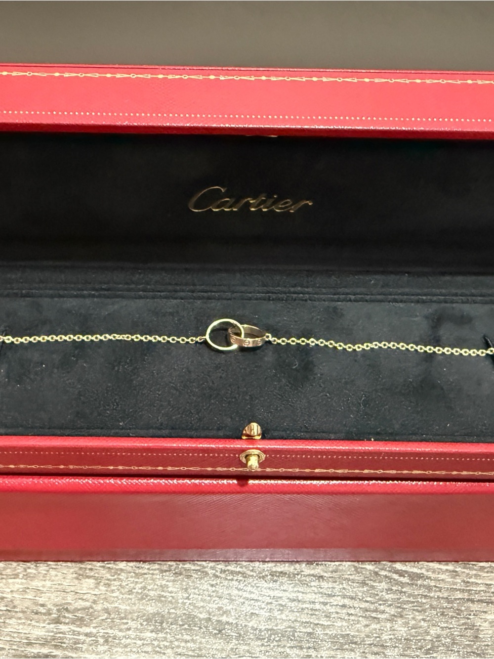 Cartier LOVE bracelet, on chain - 18K Rose Gold